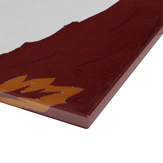 Eichhörnchen Glas Schneidbrett Schneidebrett (Ecke)