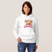 Eichhörnchen glückliche Osterfrauen Hoodie (Vorne ganz)