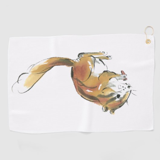 Eichhörnchen Golfhandtuch (Horizontal)