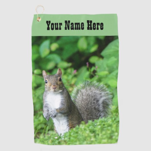 Eichhörnchen Golfhandtuch (Vorderseite)
