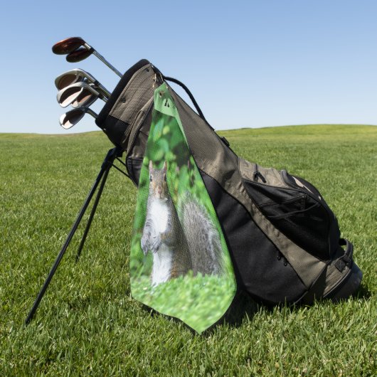 Eichhörnchen Golfhandtuch (Gras)