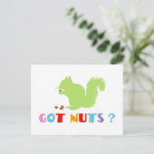 Eichhörnchen Got Nüsse? Postkarte (Stehend Vorderseite)