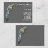 Eichhörnchen - grau visitenkarte (Vorne/Hinten)