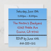 Eichhörnchen GRILLEN Einladungen (Rückseite)