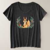 Eichhörnchen Große Größe T-Shirt (Design vorne)