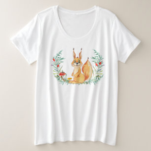 Eichhörnchen Große Größe T-Shirt