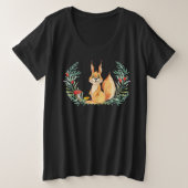 Eichhörnchen Große Größe T-Shirt (Design vorne)