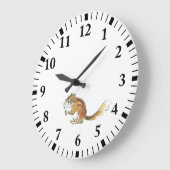Eichhörnchen Große Wanduhr (Winkel)