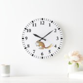 Eichhörnchen Große Wanduhr (Zuhause)