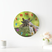 Eichhörnchen Große Wanduhr (Zuhause)