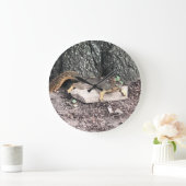 Eichhörnchen Große Wanduhr (Zuhause)