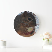 Eichhörnchen Große Wanduhr (Zuhause)