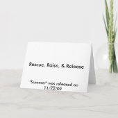 Eichhörnchen-Gruß-Karte Karte (Rückseite)