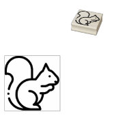 Eichhörnchen Gummistempel (Stempel)