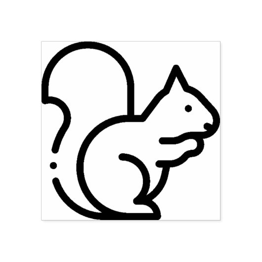 Eichhörnchen Gummistempel (Prägung)
