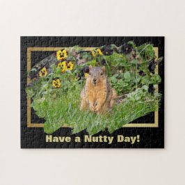Eichhörnchen haben einen kleinen Tag Puzzle
