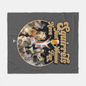 Eichhörnchen haben nur Spaß Fleecedecke (Vorderseite (Horizontal))