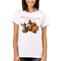 Eichhörnchen haben nur Spaß