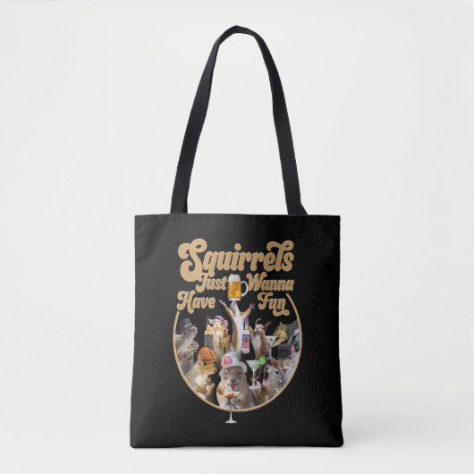 Eichhörnchen haben nur Spaß Tasche (Vorderseite)