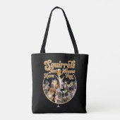Eichhörnchen haben nur Spaß Tasche (Rückseite)