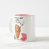 Eichhörnchen haben nur Spaß Zweifarbige Tasse (Vorderseite Links)