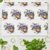 Eichhörnchen Halloween Geschirrtuch (Gefaltet)