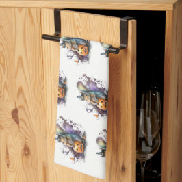 Eichhörnchen Halloween Geschirrtuch