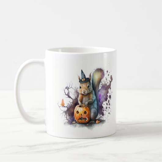Eichhörnchen Halloween Kaffeetasse (Links)