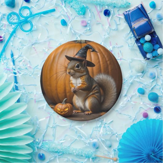 Eichhörnchen-Halloween-Party-Teller Pappteller (Party)