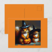 Eichhörnchen Halloween Postkarte (Vorne/Hinten)