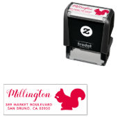 Eichhörnchen | Handgeschriebener Name und Rücksend Permastempel (Beispiel)