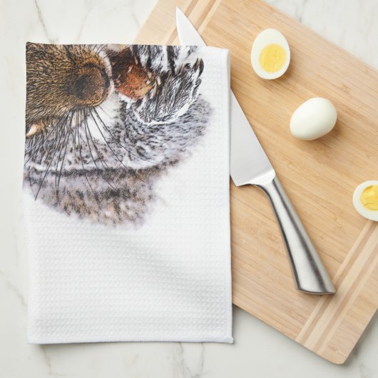 Eichhörnchen Handtuch (Viertel Falte)