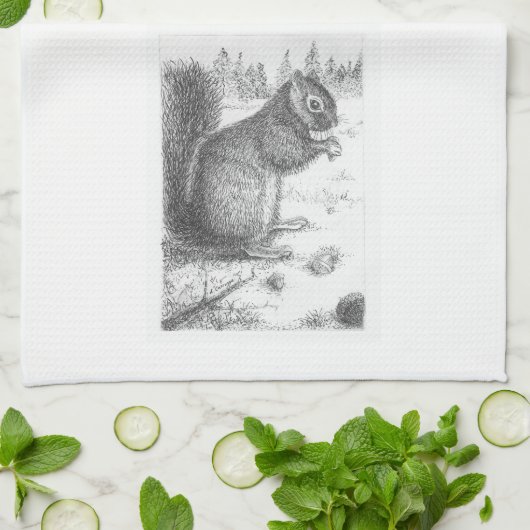 Eichhörnchen-Handtuch Handtuch (Gefaltet)