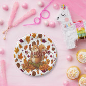 Eichhörnchen Herbst und Kürbis Pappteller (Party)