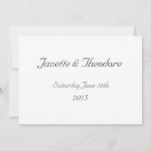 Eichhörnchen Herzkarte Save the Date (Rückseite)