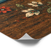 Eichhörnchen-Hexen-Kaffeemaschine Poster (Ecke)