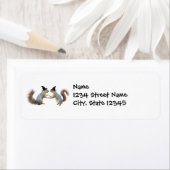 Eichhörnchen Hexen Rücksendeadressen-Aufkleber (Insitu)