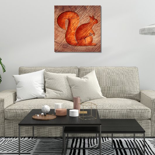 Eichhörnchen — Holz Fotodruck