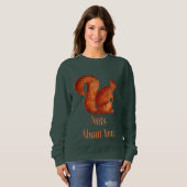 Eichhörnchen - Holz - Nüsse von Ihnen Sweatshirt (Vorne ganz)