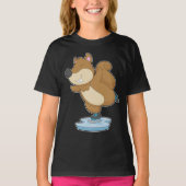 Eichhörnchen Ice Skaten Ice Skate T-Shirt (Vorderseite)