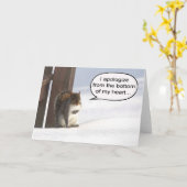 Eichhörnchen - ich entschuldige mich von der karte (Gelbe Blume)