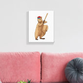 Eichhörnchen im Baseball mit Baseballschläger Leinwanddruck (Insitu (Wohnzimmer))