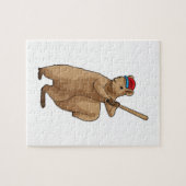 Eichhörnchen im Baseball mit Baseballschläger Puzzle (Horizontal)