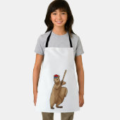 Eichhörnchen im Baseball mit Baseballschläger Schürze (Insitu)