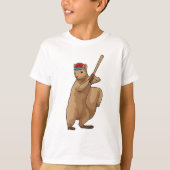 Eichhörnchen im Baseball mit Baseballschläger T-Shirt (Vorderseite)