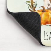 Eichhörnchen im blumigen Kreidefall Rustikal Mousepad (Ecke)