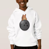 Eichhörnchen im Bowling mit Bowlingball Hoodie (Vorderseite)