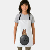 Eichhörnchen im Bowling mit Bowlingball Schürze (Insitu)