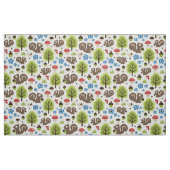 Eichhörnchen im Eichen-Waldmuster Stoff (Fat Quarter (45,7 x 55,9 cm))