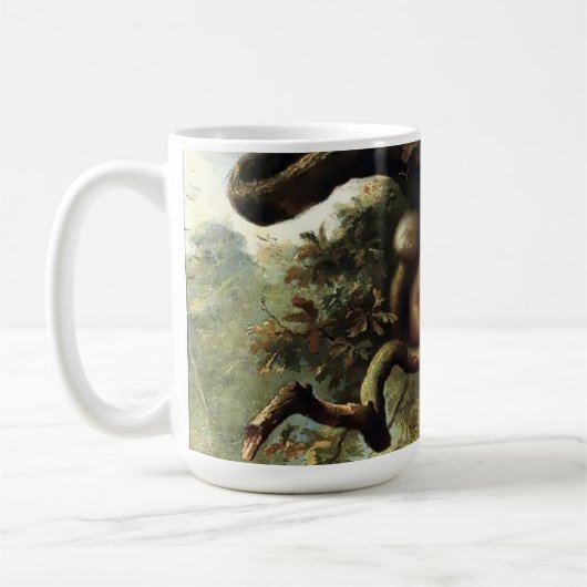 Eichhörnchen im Eichenbaum Kaffeetasse (Links)